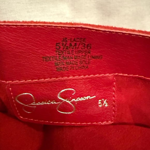 Jessica Simpson Vibrant Red Over-the-Knee Boots - Picture 6 of 6